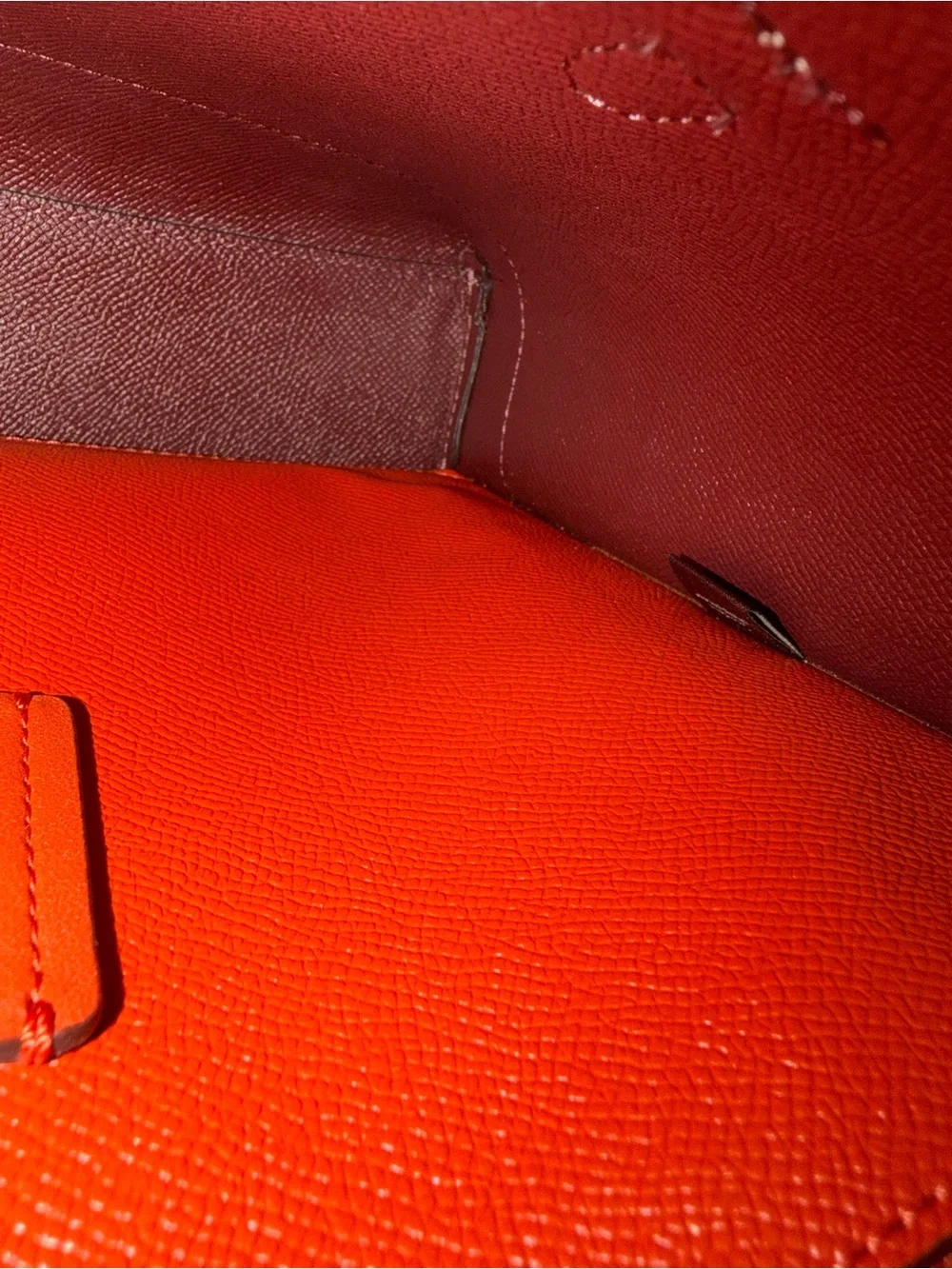 Coach Mollie 25 Pink and Orange Stripe Satchel with Tan Trim